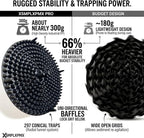 10.4" Heavy Duty Grit Trap (2-Pack) & Wash Mitt Kit - Premium Car Wash Bucket Filter Insert, Dirt Separator, Fits 3.5-5 Gallon (Black Kit)