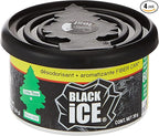Car Freshner Little Trees Black Ice Fiber Can Air Freshener 4 Pack