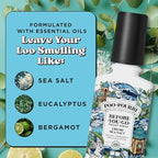 Poo-Pourri Before-You-Go Toilet Spray,Fresh Sea Salt,4 Fl Oz,Up to 200 Uses,Bathroom Odor Deodorizer,Plant-Based with Essential Oils,for Home or Work,Sea Salt,Bergamot & Eucalyptus Scent,(Pack of 2)