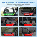 Car Window Shades with 8 Magnets-26.8"x19.7" Car Rear/Side Window Sunshade for Baby Semi-Transparent 2-in-1 Universal Auto Sun Shade for Kid & Pet Protection (2 Pack) Grassland Animal