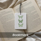 Trendy Sage Green Bow Car Air Freshener 4 Pcs - Coquette Bow Lucky 8 Ball Queen Card Butterfly Hanging Air Freshener 4 Pcs for Cars Closet Drawer Books, Girly Car Accessories Mirror Decor for Women