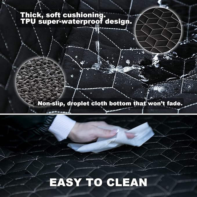 SUV Cargo Liner for Dogs,100% Waterproof Pet Trunk Car Seat Cover Mat with Bumper Flap Protector,Dog Protect Auto Carpet, Heavy Durable Pet Car Seat Protector for SUV CRV RAV4 Q5 CX5