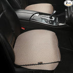 Auto Newer Breathable Universal Four Seasons Car Seat Covers, Luxury Car Seat Cushion，Protectors for Front Seat Bottoms,Compatible with 95% Vehicles， Fit for Cars Truck SUV (Gold Beige,2PCS)