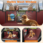 URPOWER Dog Car Seat Cover for Pets 100% Waterproof Seat Cover Hammock 600D Heavy Duty Scratch Proof Nonslip Durable Soft Back Seat Covers for Cars Trucks and SUVs