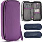 apollo walker Insulin Cooler Travel Case Diabetic Medication Cooler with Ice Packs and Insulation Liner insulin cooler travel case tsa approved
