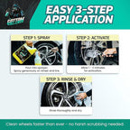 Gottom Wheel & Tire Cleaner - 128 oz – Professional Concentrated Rim & Tire Spray, Fast Acting Brake Dust Remover, Safe for All Surfaces, Brake Dust Cleaner, Grime Remover