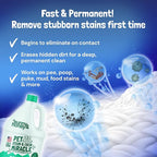 Sunny & Honey Pet Stain and Odor Remover - Enzyme Cleaner for Dog Urine and Poop on Carpets and Furniture - Strong Pet Carpet Cleaner Spray (1 Gallon Mint)