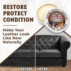 European Leather Care 8 oz Cream Leather Cleaner and Conditioner All Natural Leather Boots Leather Maintenance Cream Leather Conditioner Shoe Polish, Leather Couch, Furniture, Purses, Car, Saddle USA