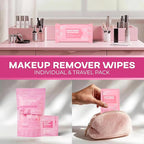 Air Jungles All-in-One Pink Freshness Set for Women and Pink Lovers, 6-Pcs of Peach Scent Car Air Freshener & Shoe Ball, Reed Diffuser, Rose Scent Toilet Spray and Fragrance-free Makeup Remover Wipe
