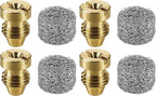 4 Pieces 1.1 mm Foam Cannon Orifice Nozzle and 4 Pieces Foam Maker, Universal Thread Tips for Snow Foam Lance