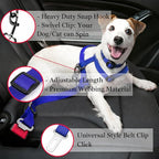 SunGrow Dog Seat Belt for Car, Adjustable Nylon Pet Seatbelt, Supports All Cars, Dog Car Leash Seat Belt, Seatbelt for Dogs, Cats & Ferrets Travel Harness
