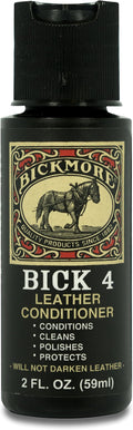 Bickmore Bick 4 Leather Conditioner and Leather Cleaner 2 oz - Will Not Darken Leather - Safe of Leather Apparel, Furniture, Jackets, Shoes, Auto Interiors, Bags & All Other Leather Accessories