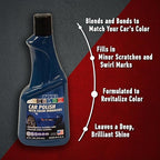 ABRO Blue Car Polish: Scratch Remover for Vehicles and Car Paint Scratch Repair Restorer Wax, Polishing Compound for Car Detailing, Paint Scratch Repair for Vehicles, Car Scratch Remover 16oz.