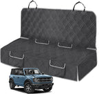 Dog Car Seat Cover Compatible with Ford Bronco 4 Door 2021-2025, Waterproof Pet Bench Seat Cover for Back Seat, 600D Heavy Duty Scratch Proof Nonslip Truck Seat Covers for Dogs