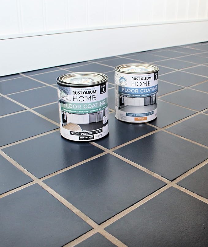 Rust-Oleum 367595 Home Interior Floor Coating Kit, Matte Navy