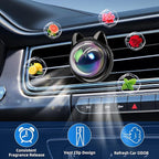 Longevity Car Air Freshener,Cute Cat shaped Vent Clip Car Diffuser with 3 Essential Oil Refills, Long Lasting Car Vent Air Freshener, Cute Car Accessories Gift for Women Men,New Car