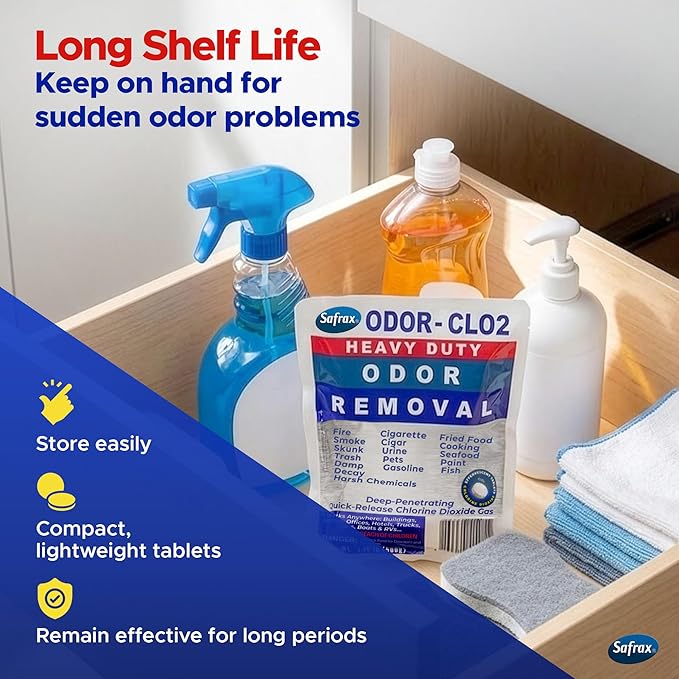 ODOR-CLO2 Chlorine Dioxide Odor Removal - Air Freshener & Deodorizer