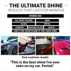 CAR GUYS Liquid Wax | Advanced Car Wax | Superior Protection with a Carnauba Shine | For all Paint Colors and Excellent Black | 8 Oz Kit