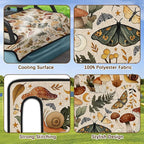 Golf Cart Seat Covers, Butterfly Golf Cart Seat Towel Blanket Club Car for Golf Lover, Golf Cart Accessories, Keep Seat Comfortable and Cool for 2-Seat Golfs Carts, Gifts for Christmas Thanksgiving