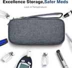 apollo walker Insulin Cooler Travel Case Diabetic Medication Cooler with Ice Packs and Insulation Liner insulin travel case tsa approved