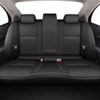 AOMSAZTO Custom Fit Seat Covers for Toyota Camry 2025 2026 LE SE Waterproof Truck Seat Cushion Protectors, Full Set Faux Leather (Black,Camry LE SE)