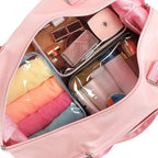 PACKISM Clear Toiletry Bag - 3 Pack Quart Size TSA Approved Toiletry Bag, Travel Makeup Cosmetic Bag for Women, Carry on Airport Airline Compliant Bag, Blue