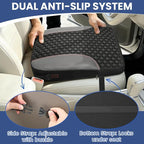 Car Seat Cushion for Driving, Driver Seat Pad with Honeycomb Message Dots - Ergonomic Auto Car Seat Pillow for Long Drives, Office Chair, Truck, Wheelchair - Coccyx & Lower Back Pain Relief - Black