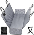 Dog Car Seat Cover for Back Seat 100% Waterproof, Long-Lasting and Soft Nonslip Backseat Cover for Cars, SUVs and Trucks, 600D Oxford Fabric, Grey, Standard (54" W x 59" L)