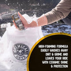 Chemical Guys HydroSuds Ceramic Shine High Foaming Car Wash Soap (Works with Foam Cannons, Foam Guns or Bucket Washes) For Cars, Trucks, Motorcycles, RVs & More, 32 fl oz, Berry Scent - CWS21232