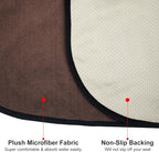 Waterproof Sweating Car Seat Cover for Post Gym Workout, Running, Swimming, Beach and Hiking, Universal Fit Non-Slip Bucket Seat Protector for Cars SUV Trucks, Machine Washable (Brown)