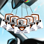 Bemaystar Custom Air Fresheners with Picture - Personalized Photo Logo Text Air Freshener, Customized Air Freshener for Car Branding Business Events