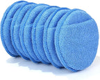 6 Pack Microfiber Wax Applicator Pads, Car Wax Applicator with Finger Pocket, Detail & Polishing Foam Pad for Car Cleaning and Best Polishing (5 inch)