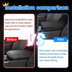 Autorder Center Console Cover for 2024-2025 2026 Toyota Land Cruiser LC250 Accessories Armrest Cover Anti-Scratch Middle Console Pad Leather Armrest Protector