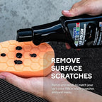 ABRO Black Car Polish: Scratch Remover for Vehicles and Paint Scratch Repair Restorer Wax, Polishing Compound for Car Detailing, Paint Scratch Repair for Vehicles, Scratch Remover 16oz.