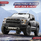 Autoamerics 1-Piece Windshield Sun Shade Standard Silver Foldable Car Front Window Sunshade for Most Cars SUV Truck Heat Blocker Visor Protector Blocks Max UV Rays and Keeps Your Vehicle Cool X-Large