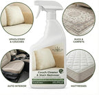 Travel size Couch Cleaner and Stain Remover. For sofas, car upholstery, carpets, rugs, mattresses, dining chairs, all Fabrics. Safe, for kids and pets.