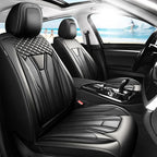 Fit HRV Car Seat Covers Compatible with Honda HRV 2016-2025 2026, Premium Leather Breathable, Wear Resistant, Airbag Compatible, All-Weather Protection & Full Coverage, Full Set All Black