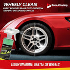 DURA-COATING TECHNOLOGY, Blue Premium Metal Polish - Perfect for Aluminum Wheels, Diamond Plate, Stainless Steel, Copper, Brass, & Nickel - 16oz Polish + 16oz Wheely Clean (Wheel and Tire Cleaner)