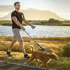 AUROTH Heavy Duty Dog Leash - Bungee, No Pull for Shock Absorption, Blue Camo, 6FT, 2 Padded Handles