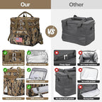 Maelstrom Lunch Box, 23L Insulated Lunch Bag, Expandable Double Deck Cooler Bag, Lightweight Leakproof Tote Bag With Side Tissue Pocket, Suit For Men and Women (I Camouflage with DIY Hook-and-Loop)