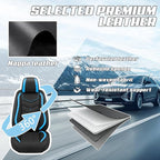 Car Seat Covers Fit for Infiniti g37 2000-2026, Stylish Sport Seat Covers, Waterproof Wear-Resistant Premium Nappa Leather Car Seat Cover.(2 Pcs Front/Black Blue)