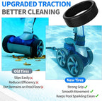 Pool Cleaner Replacment Tires, 48-232 Wide Tires Compatible with Zodiac Polaris P39 480 3900 Pressure Side Pool Cleaner, Pool System Wide Tire Replacement Rubber Wheels on Pool Cleaner, 3Pcs