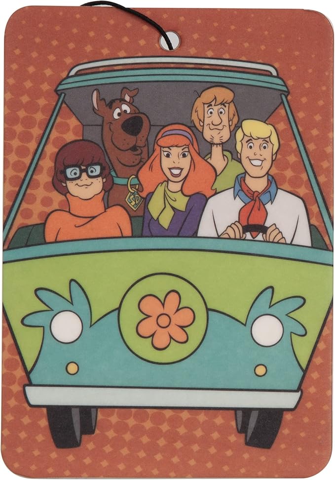 Plasticolor 005639R01 Scooby-Doo 2-sided Air Freshener with different image on each side – 2 pack