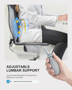 COMFIER Back Massager with Heat,Massage Chair Pad,Massage Seat Cushion with Adjustable Lumbar Support,Back Massage for Pain Relief,Chair Massager for Recliner,Gifts for Women Men Mom Dad