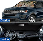 Funny Cat Windshield Sunshade for Car SUV Truck Foldable Uv Ray Reflector Front Window Sun Shade Visor Shield Cover -59" X 31"