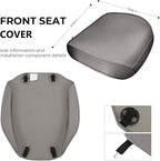 2pcs All-Season Car Seat Wraps Grey - Breathable Car Seat Covers with Anti Slip Bottom - Durable Auto Seat Cushions Universal Fit for Vehicles Cars SUV Trucks Front Seats