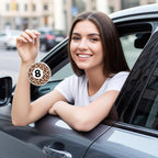 Trendy Red Leopard Car Air Fresheners - 12Pcs Retro Preppy Cheetah Lucky 8 Ball Stars Freshener Hanging Ornaments for Women, Interior Air Refresh Decoration for Car Mirror Birthday Gifts Home