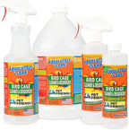 Absolutely Clean Amazing Bird Cage Cleaner and Deodorizer - Just Spray/Wipe - Safely & Easily Removes Bird Messes Quickly and Easily - USA Made - Fragrance Free (4X Concentrate - 16oz Makes 64oz)