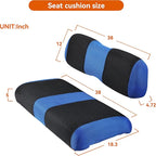 Golf Cart Front Seat Cover Kit, Fit for Club Car DS OEM Ordinary Seat Cushion, No Need to Use Gun Nails, Golf Cart Washable Seat Cover, Cool in Summer and Warm in Winter