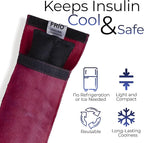 FRIO Cooling Wallet - Insulin Cooler for 45+ Hours of Stress Free On The Go - Red - Individual